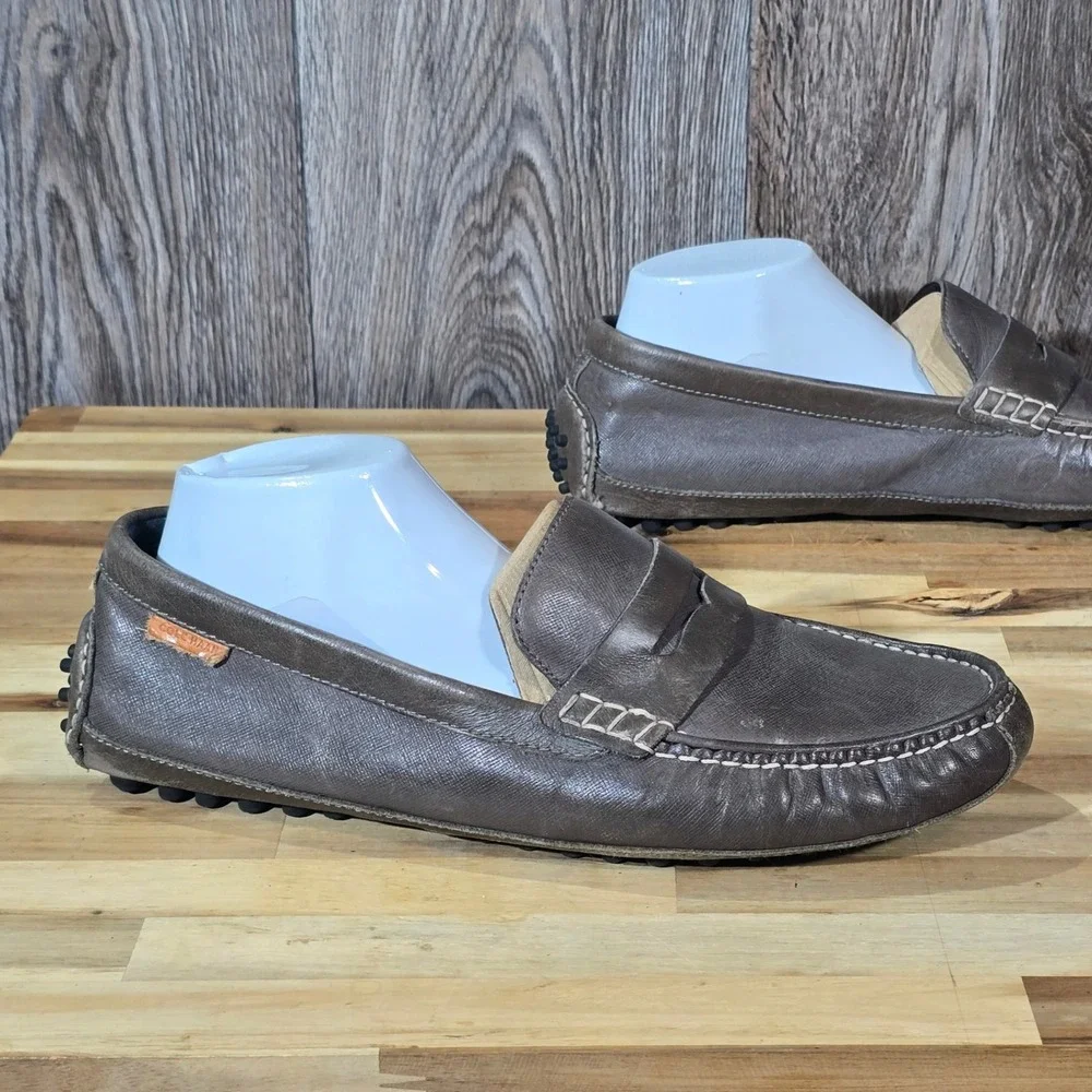 Cole Haan Mens Driving Moccasins Loafers Grand OS Size 11 M Brown Leather‎